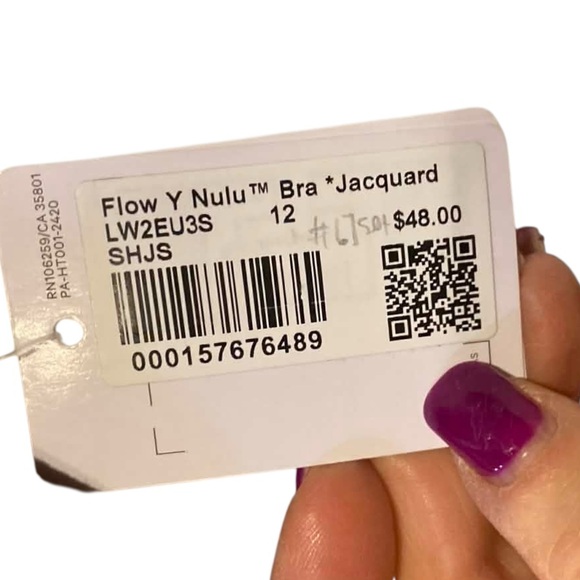 NWT Lululemon align shorts  and flow y bra set ESPRESSO JACQUARD Size 12 - Picture 4 of 5